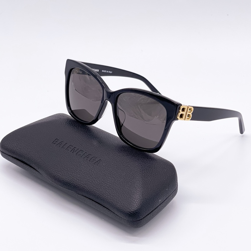 NEW BALENCIAGA BB0102SA 001 SUNGLASSES - Picture 3 of 15